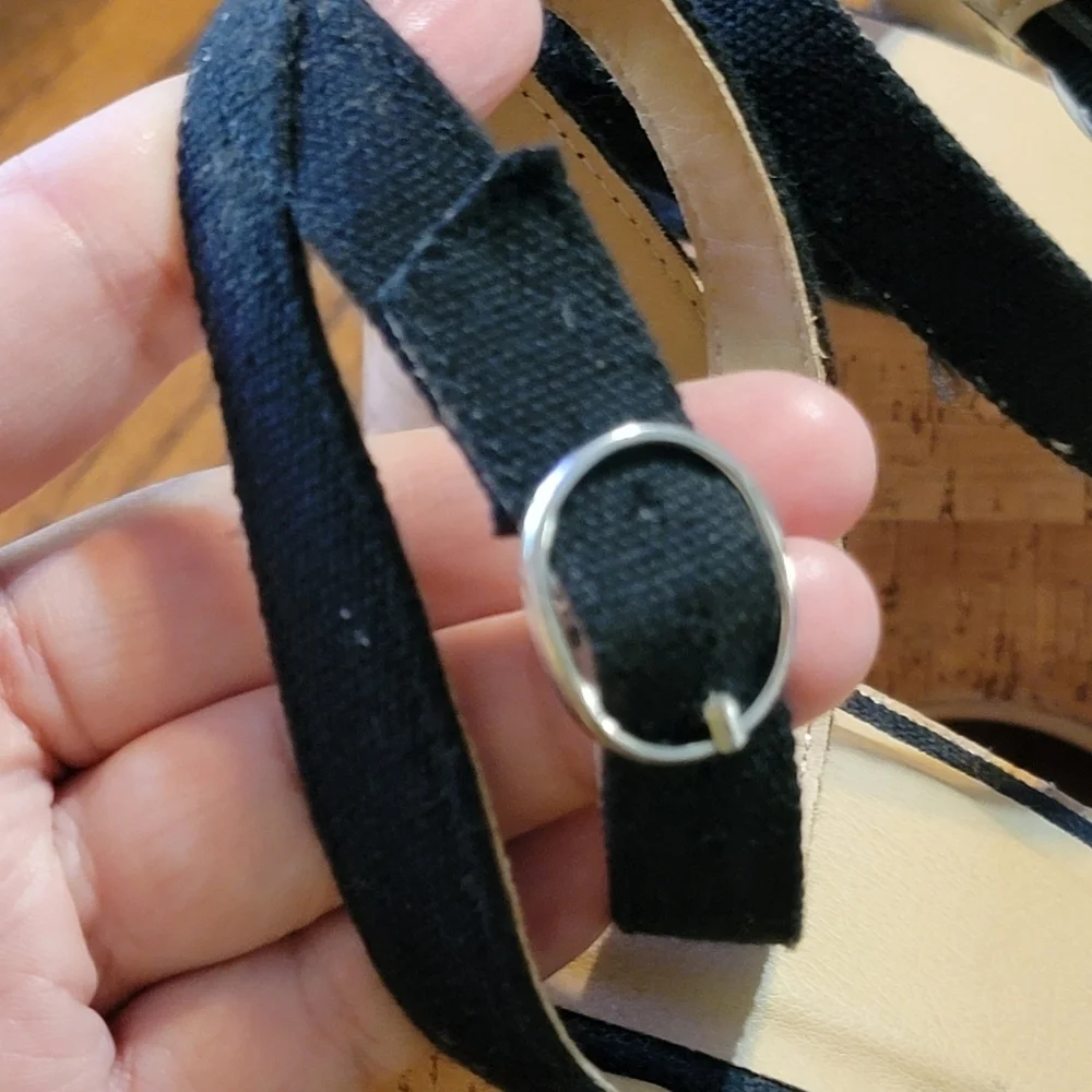 Universal Thread Mellie Wedge Heels Black Size 11